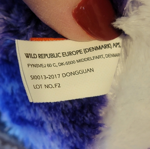 Wild Republic Stuffed Purple Owl - Picture 6 of 7